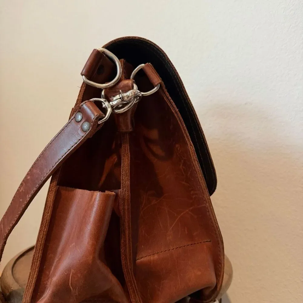 Saddleback Large Classic Leather Briefcase Bag Brown Full Grain Leather